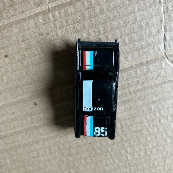 Vintage matchbox black car race car hot wheels hot rod Velcro on bottom - Picture 2 of 8